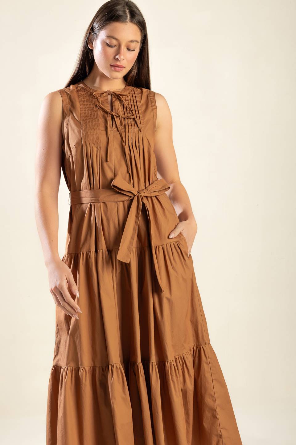 EVERYTHING I WANT WOVEN MIDI DRESS - MaraFormigone