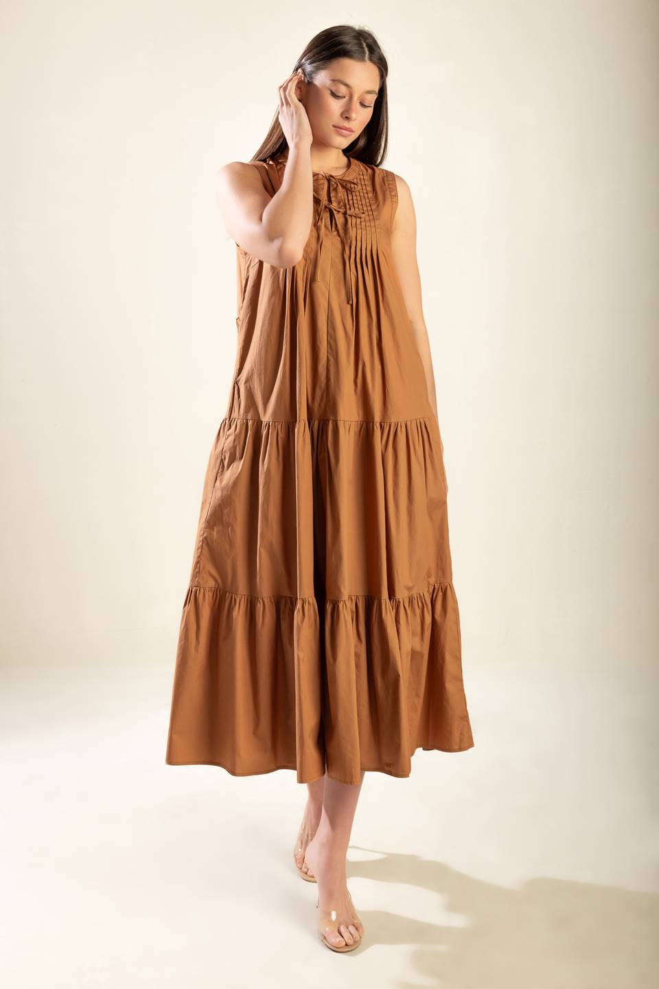 EVERYTHING I WANT WOVEN MIDI DRESS - MaraFormigone