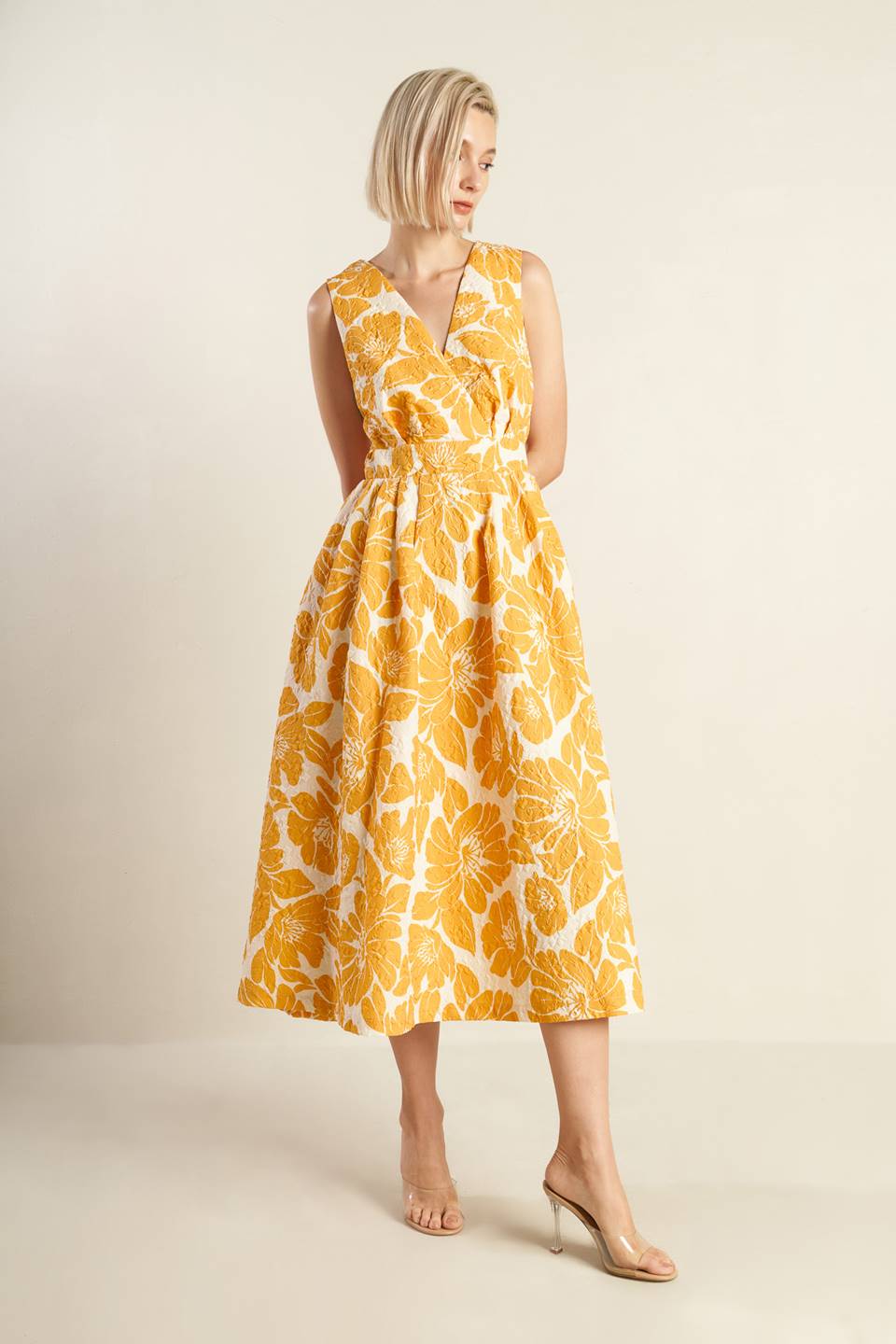 STARDUST STARLIGHT WOVEN MIDI DRESS - MaraFormigone