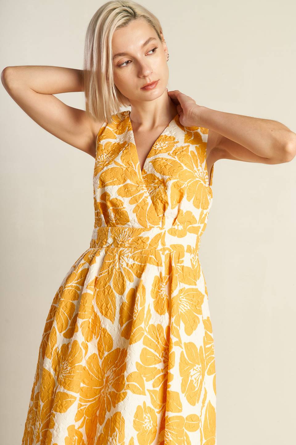 STARDUST STARLIGHT WOVEN MIDI DRESS - MaraFormigone