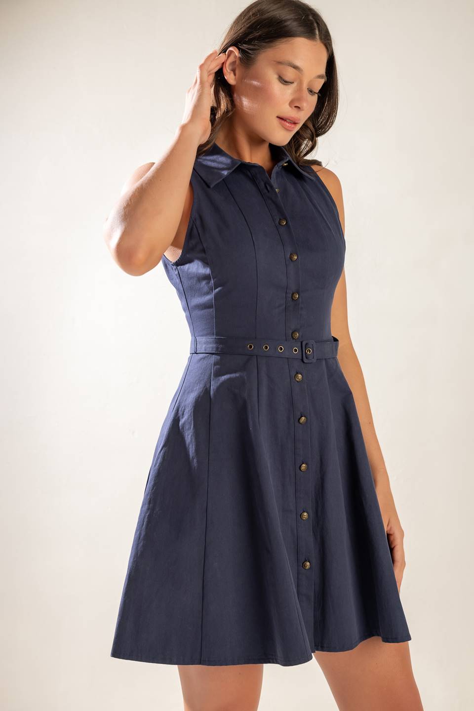 MINIVESTIDO DE TEJIDO URBANO ELEGANTE