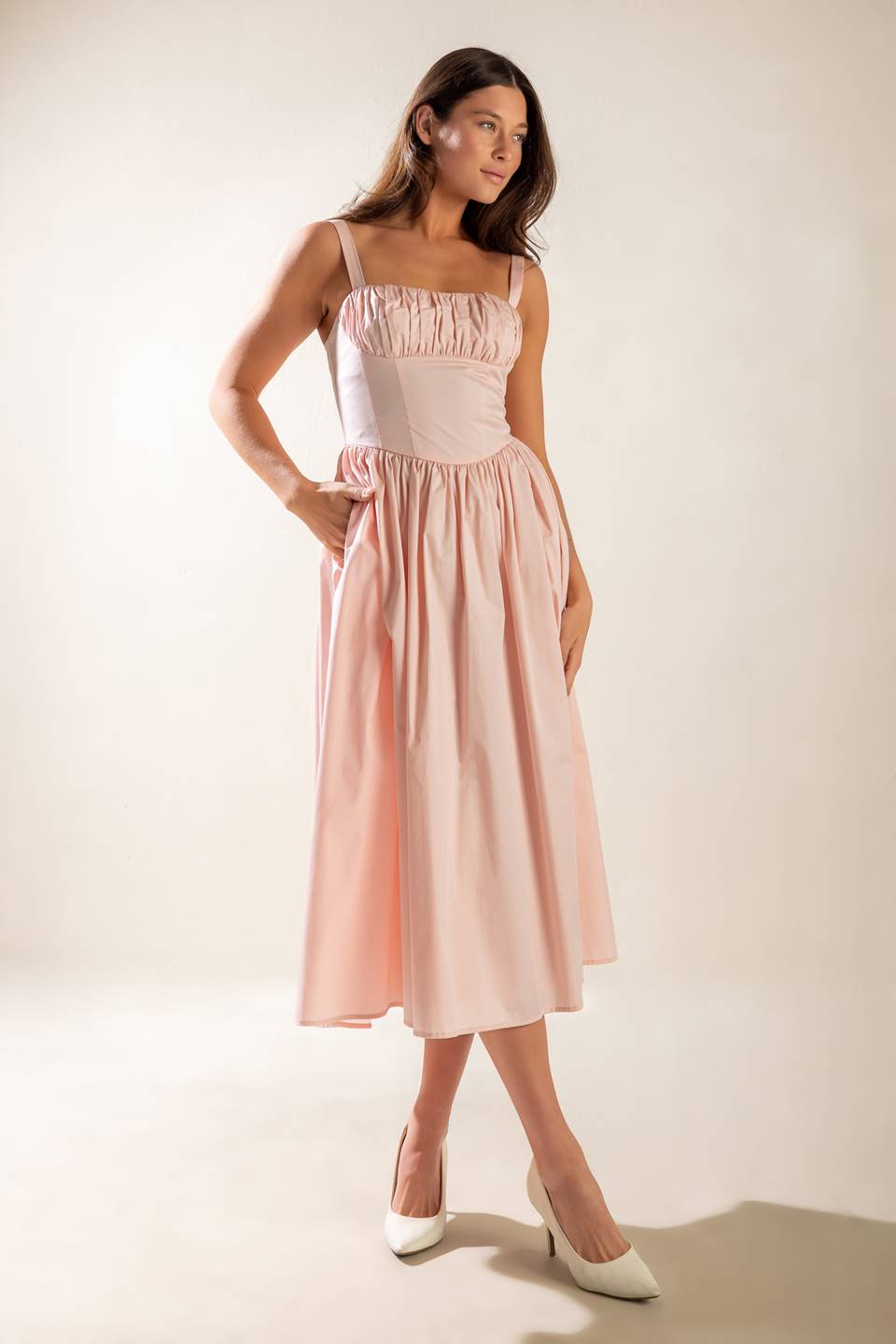 EASILY LOVED WOVEN MIDI DRESS - MaraFormigone