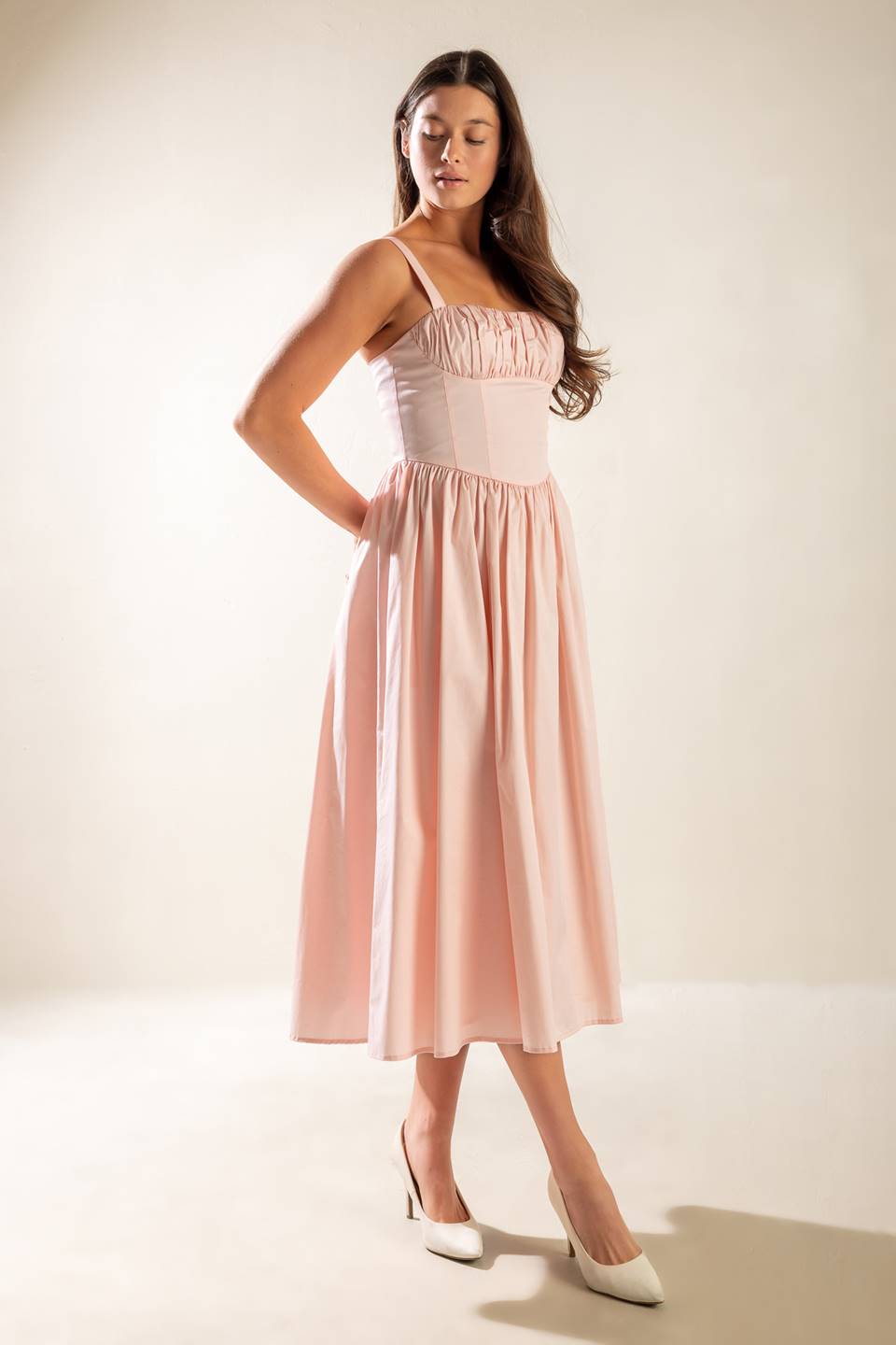 EASILY LOVED WOVEN MIDI DRESS - MaraFormigone