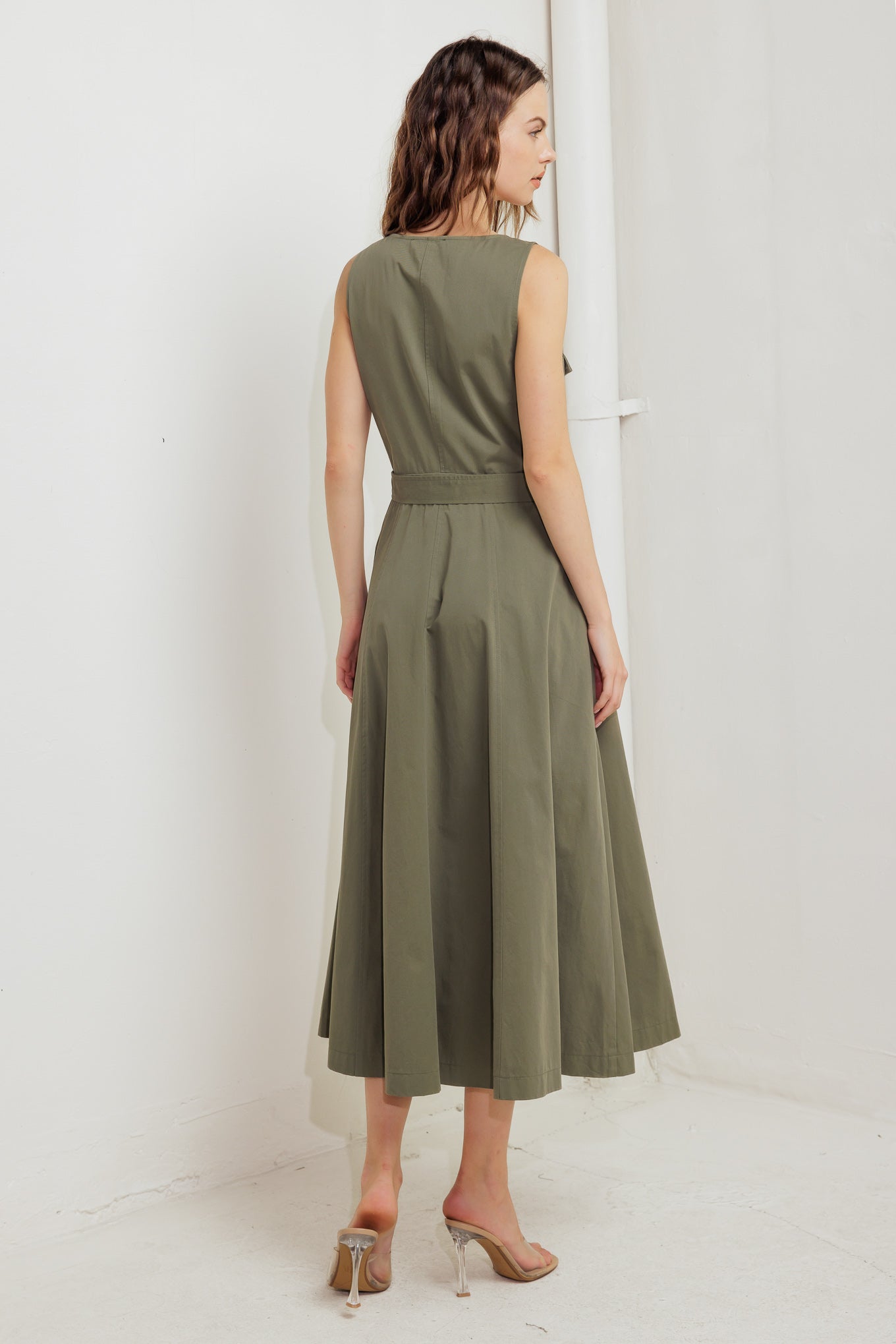 VESTIDO MIDI TEJIDO OLIVE GROVE