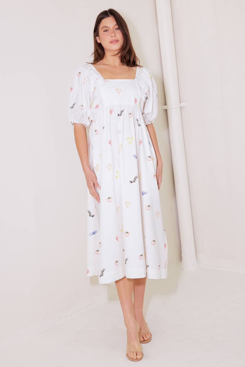 THE WORLD IS YOURS WOVEN MIDI DRESS - MaraFormigone