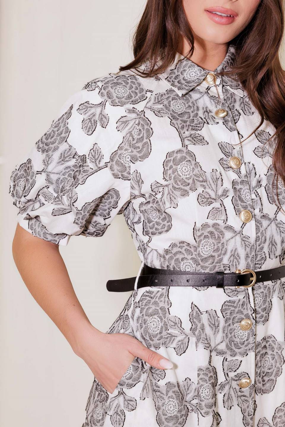 TIME AFTER TIME WOVEN MIDI DRESS - MaraFormigone