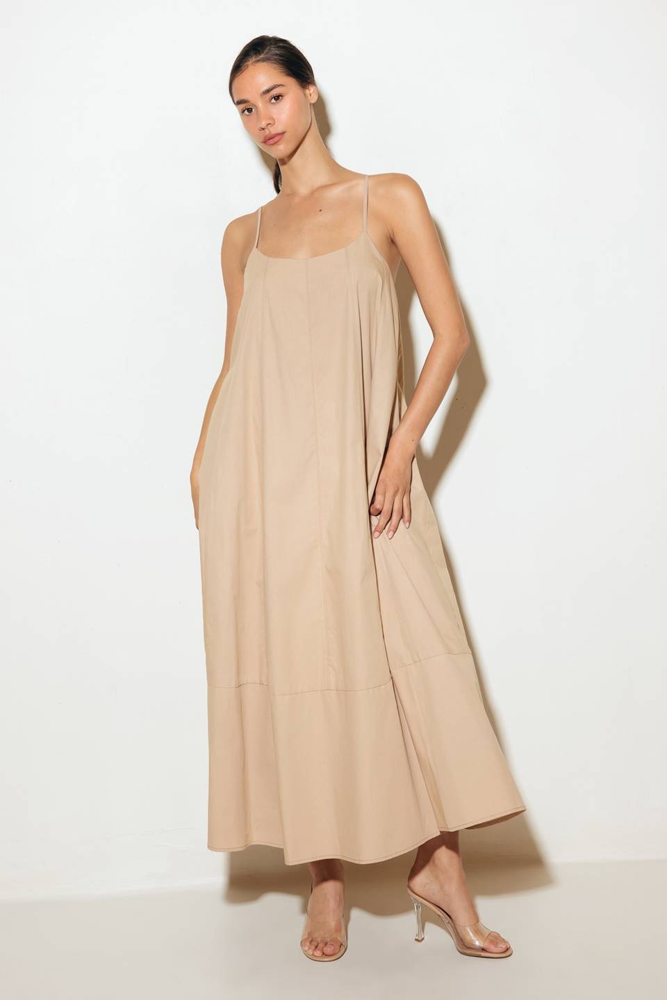 VESTIDO MIDI TENDIDO DAISY LANE EM TECIDO