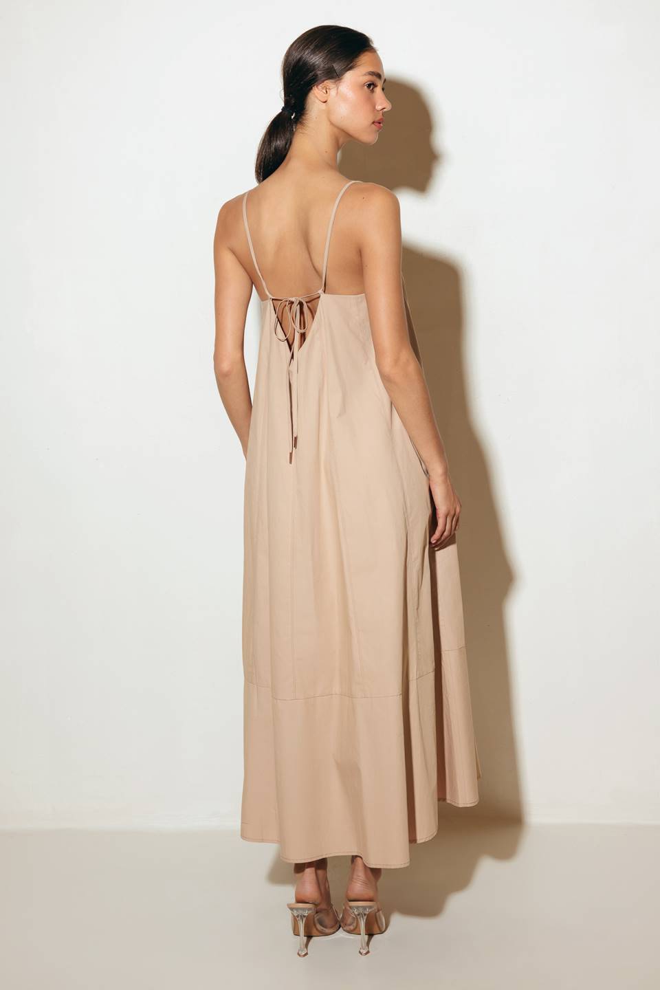 VESTIDO MIDI TENDIDO DAISY LANE EM TECIDO