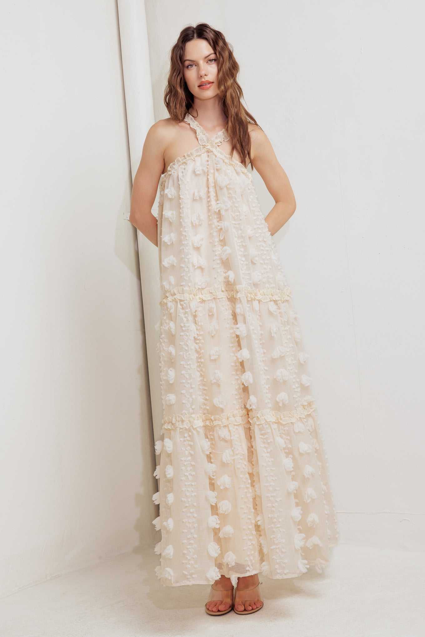 CLOUD NINE GOWN WOVEN ANKLE DRESS - MaraFormigone