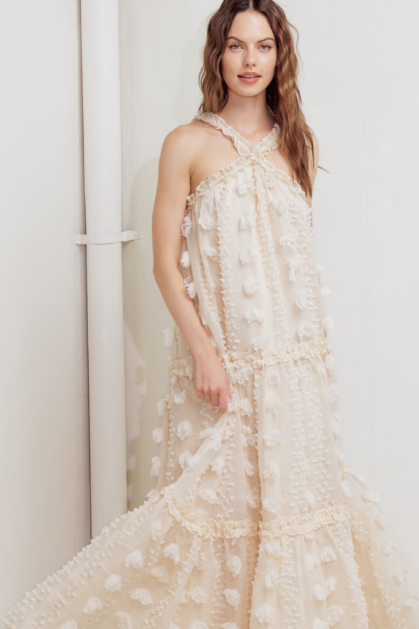 CLOUD NINE GOWN WOVEN ANKLE DRESS - MaraFormigone
