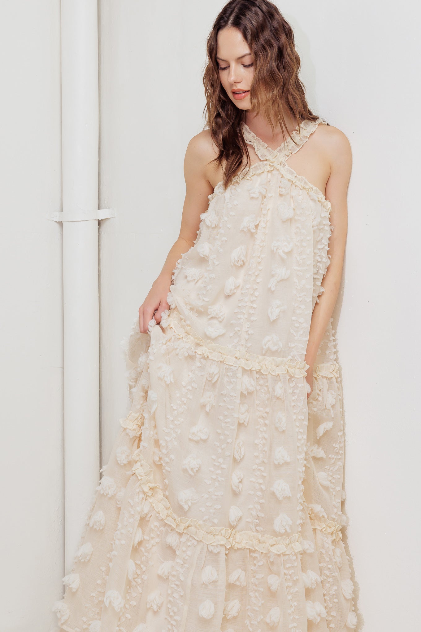 CLOUD NINE GOWN WOVEN ANKLE DRESS - MaraFormigone