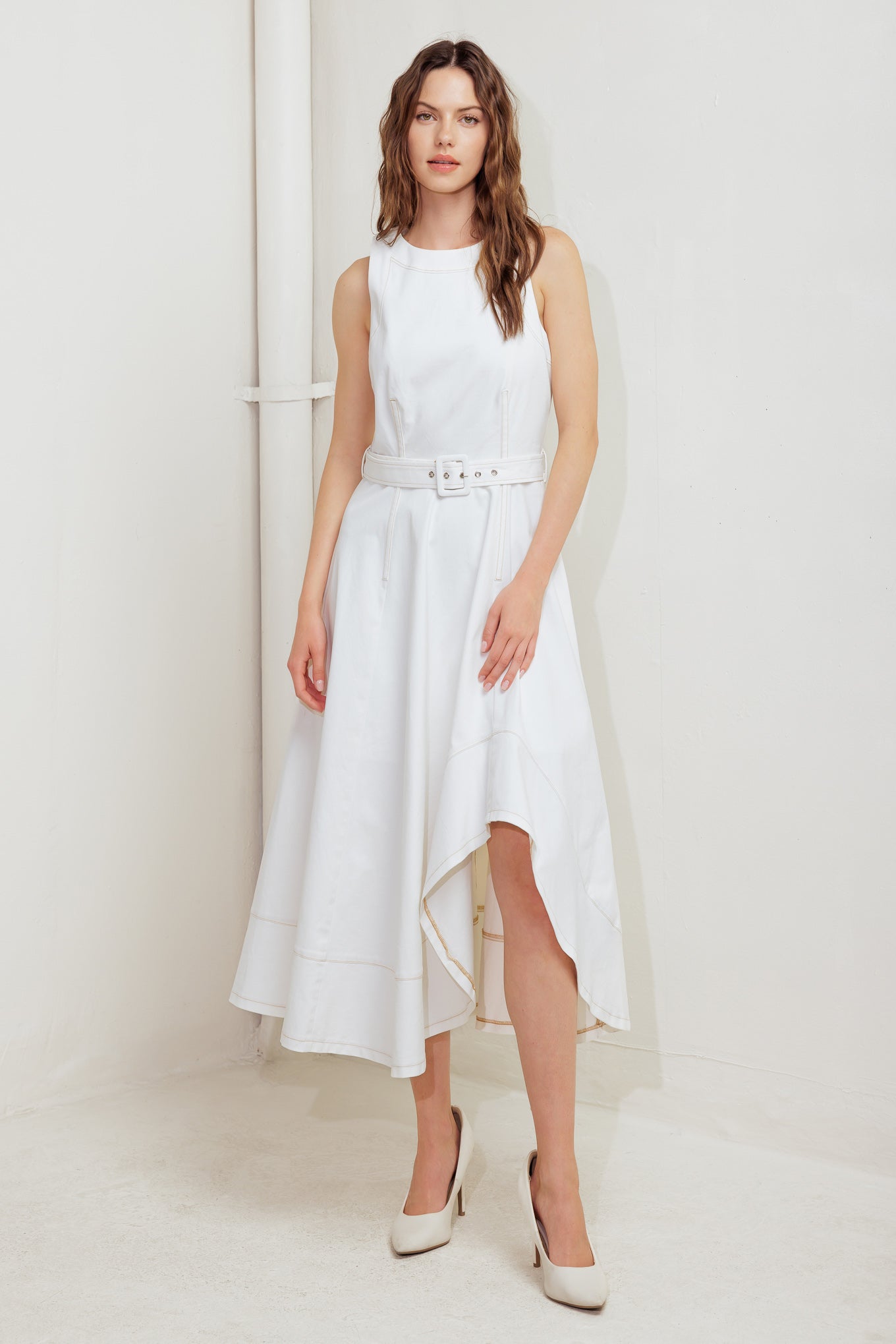 POET’S MUSE WOVEN MIDI DRESS - MaraFormigone