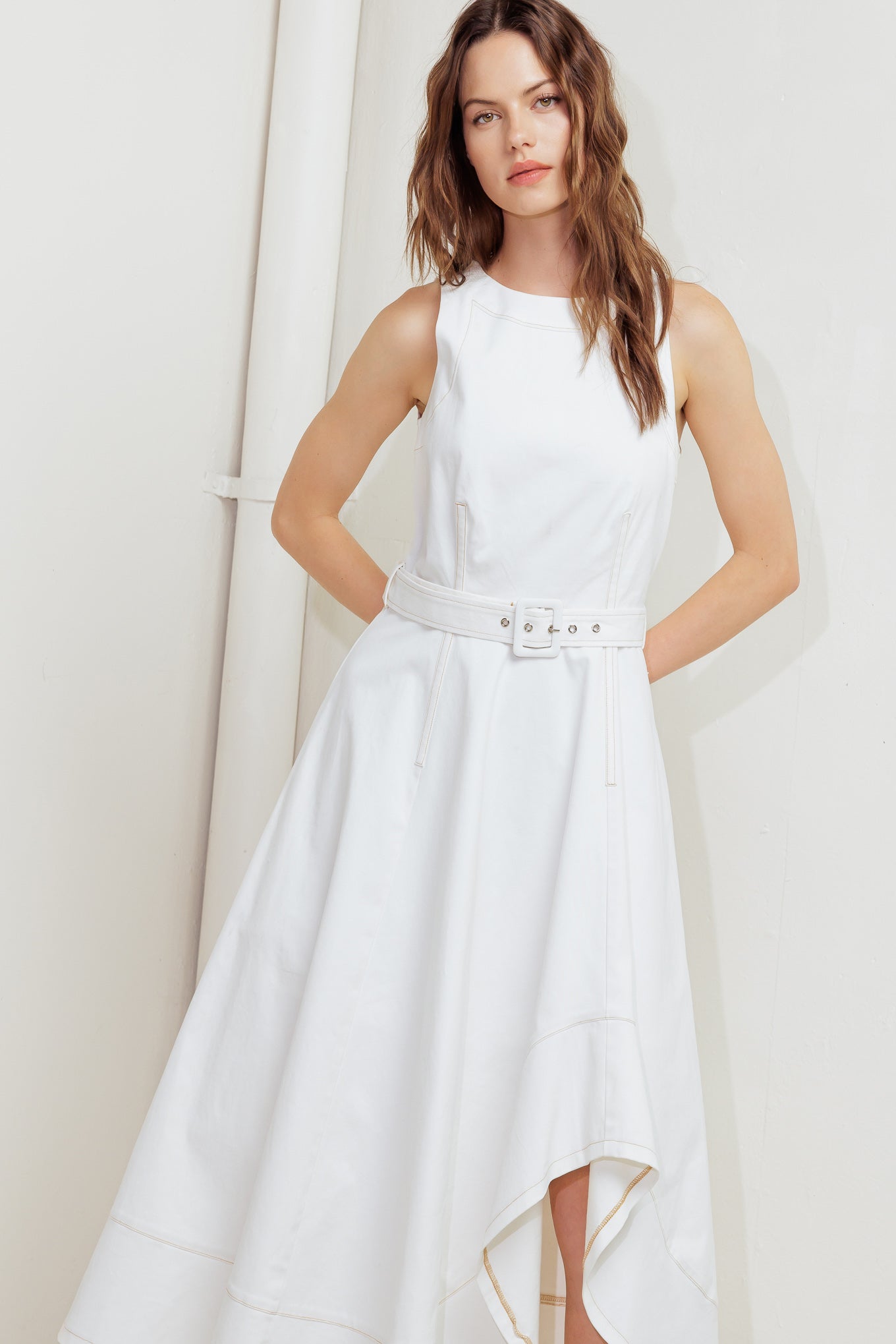 POET’S MUSE WOVEN MIDI DRESS - MaraFormigone