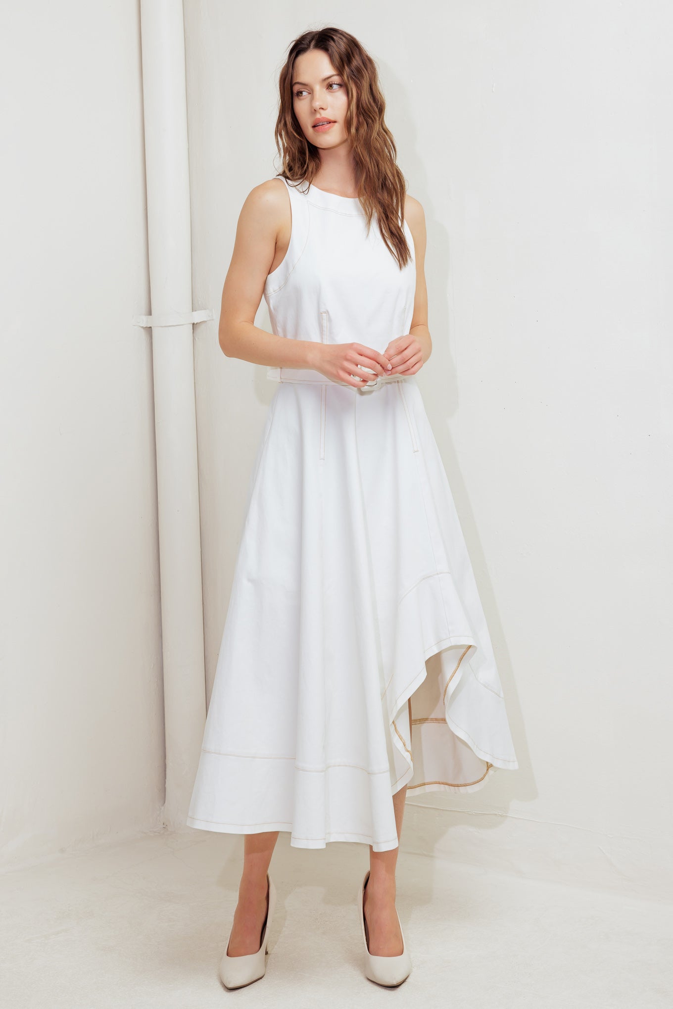 POET’S MUSE WOVEN MIDI DRESS - MaraFormigone