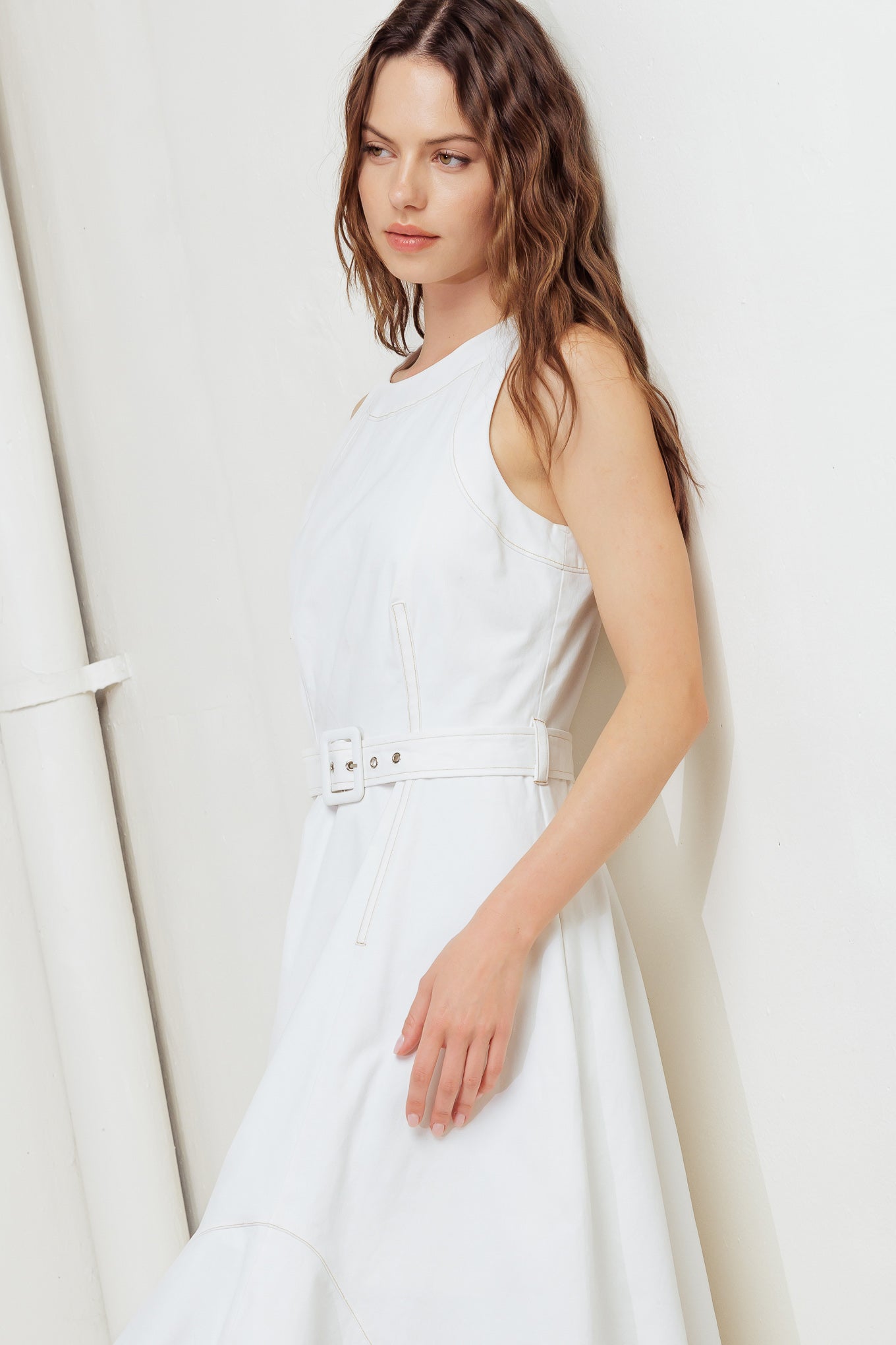 POET’S MUSE WOVEN MIDI DRESS - MaraFormigone