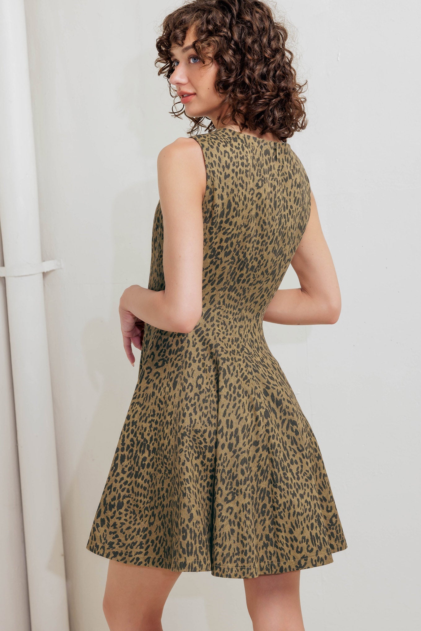 LEO LOVER WOVEN MINI DRESS - MaraFormigone