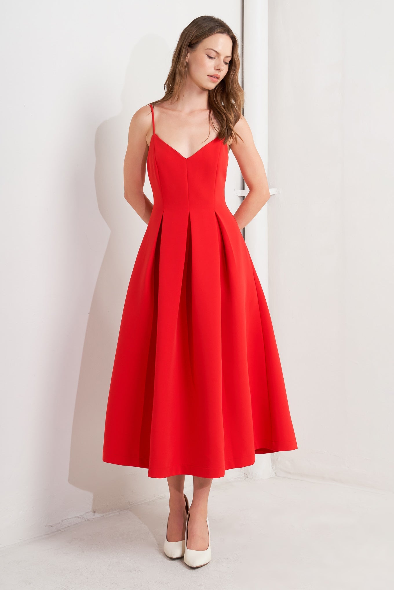 RUBY AFFAIR WOVEN MIDI DRESS - MaraFormigone