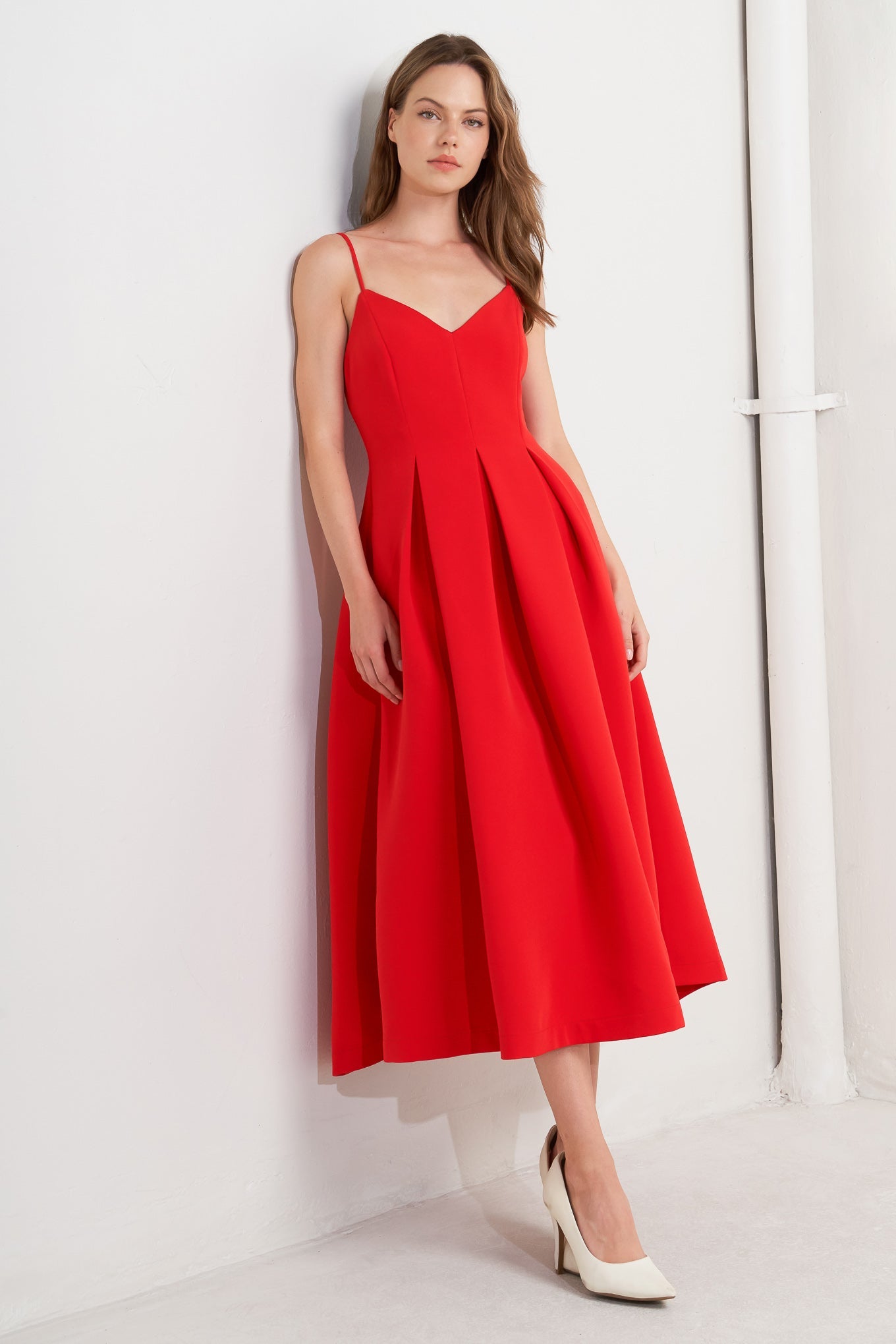 RUBY AFFAIR WOVEN MIDI DRESS - MaraFormigone