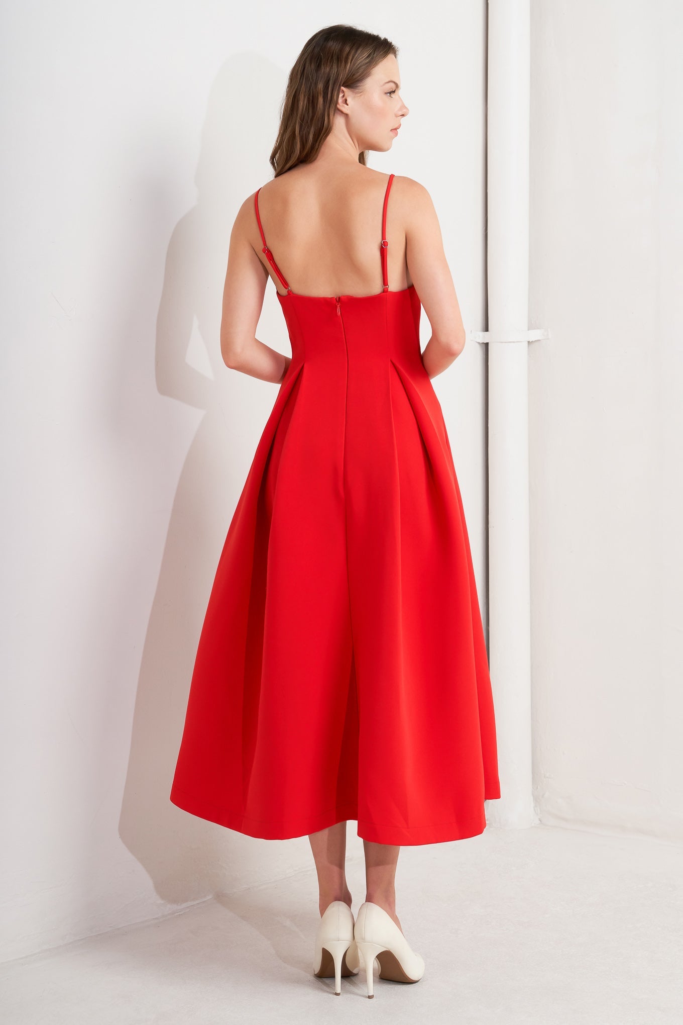 RUBY AFFAIR WOVEN MIDI DRESS - MaraFormigone