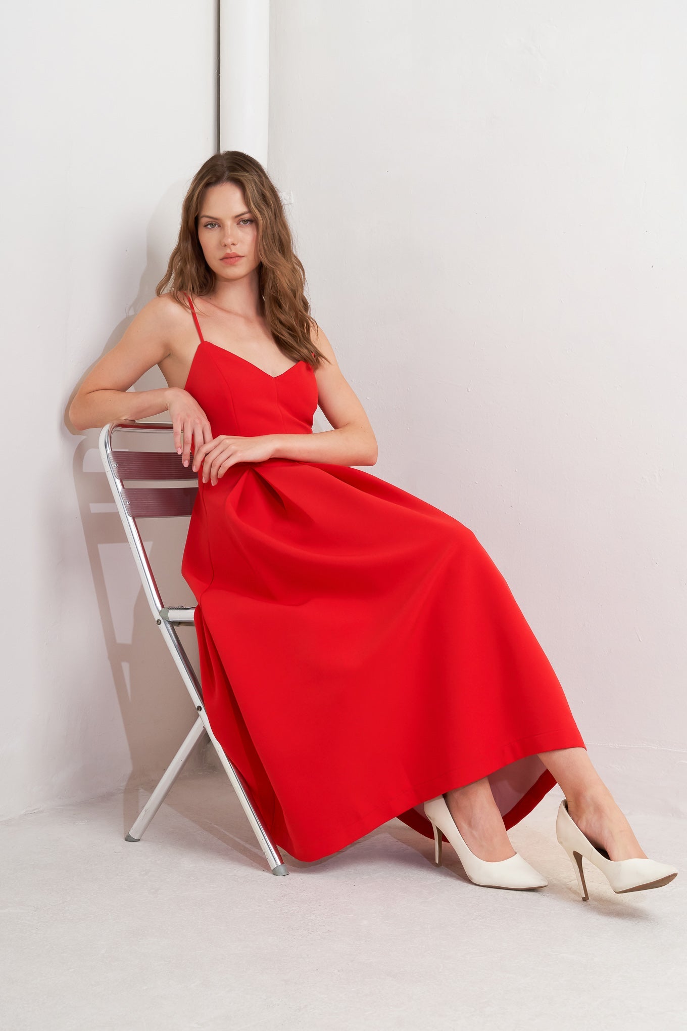 RUBY AFFAIR WOVEN MIDI DRESS - MaraFormigone