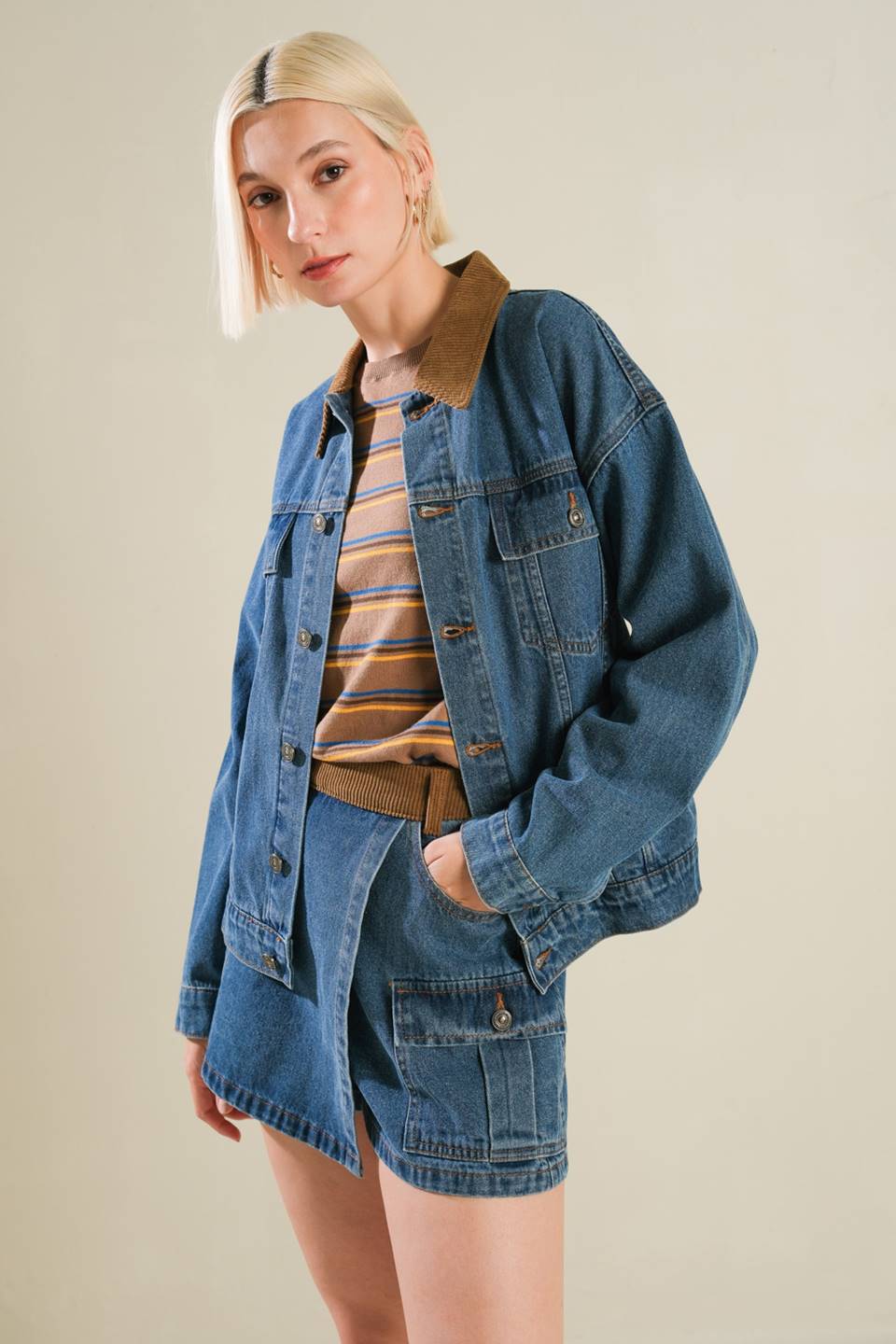 LIVIN' MY BEST LIFE DENIM JACKET - MaraFormigone