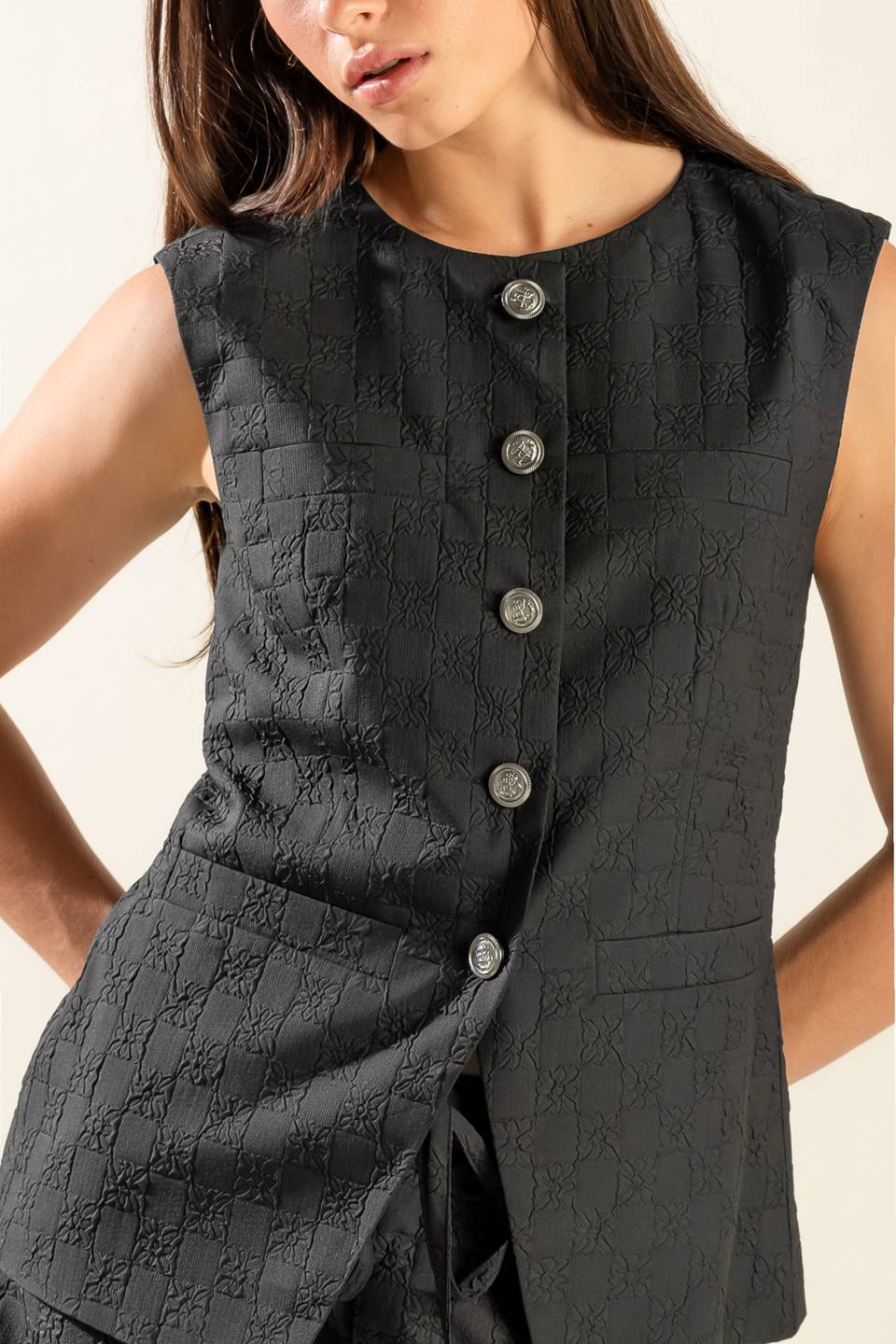 SEE WHAT HAPPENS WOVEN VEST - MaraFormigone