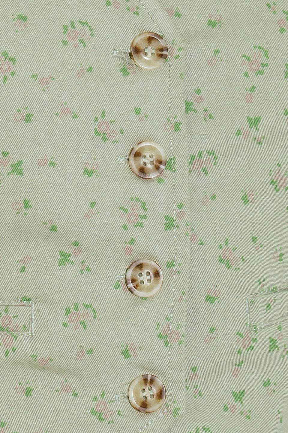 DRIFTING CURRENTS OLIVE WOVEN VEST