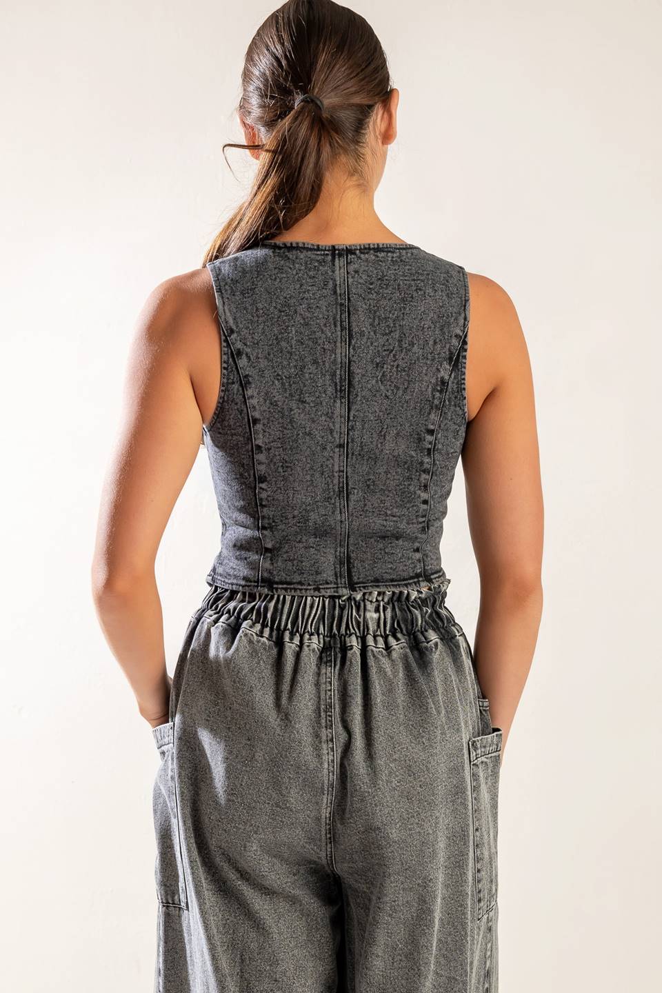 EXPLORING THE CITY DENIM VEST - MaraFormigone