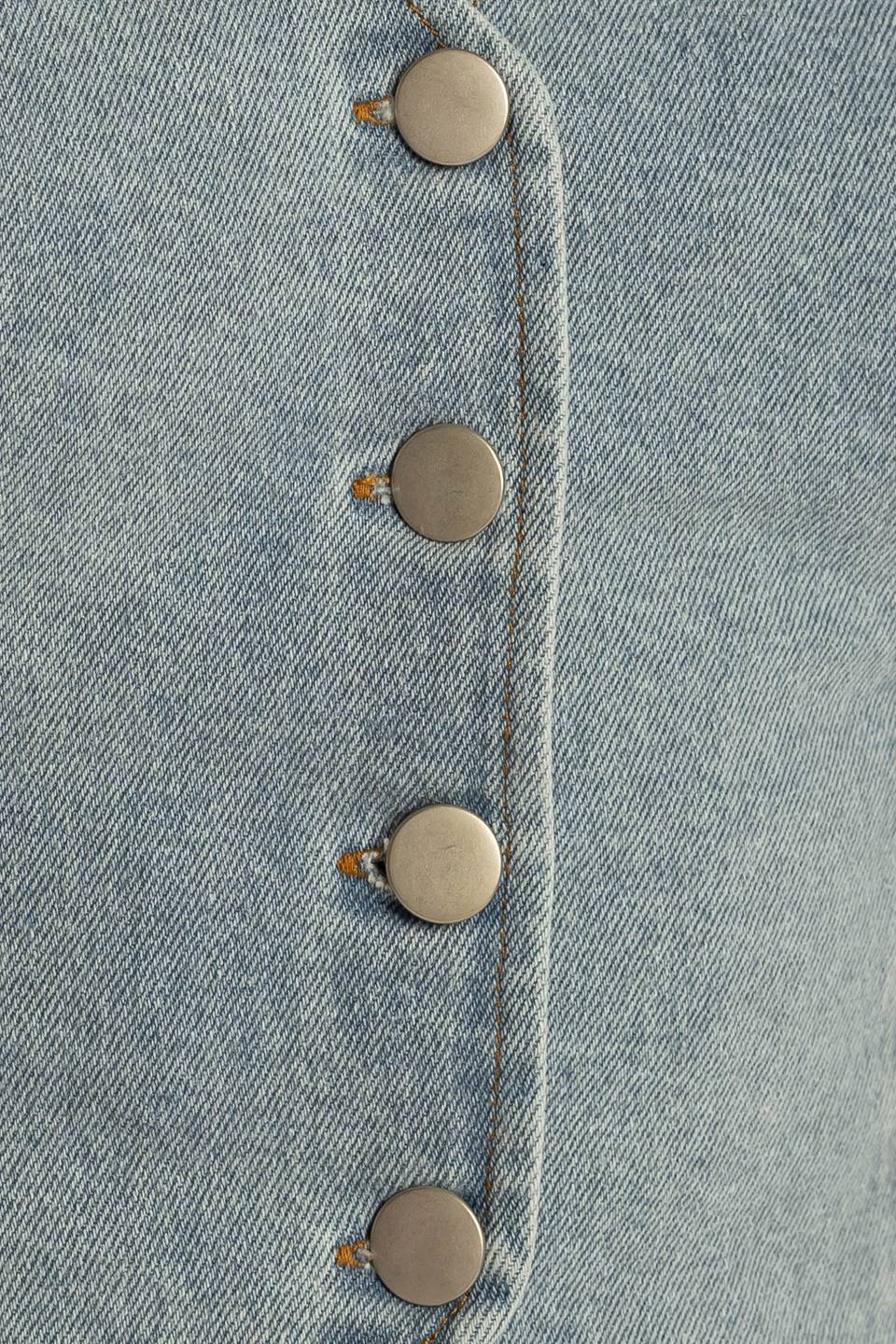 KICK IT WITH ME DENIM VEST - MaraFormigone