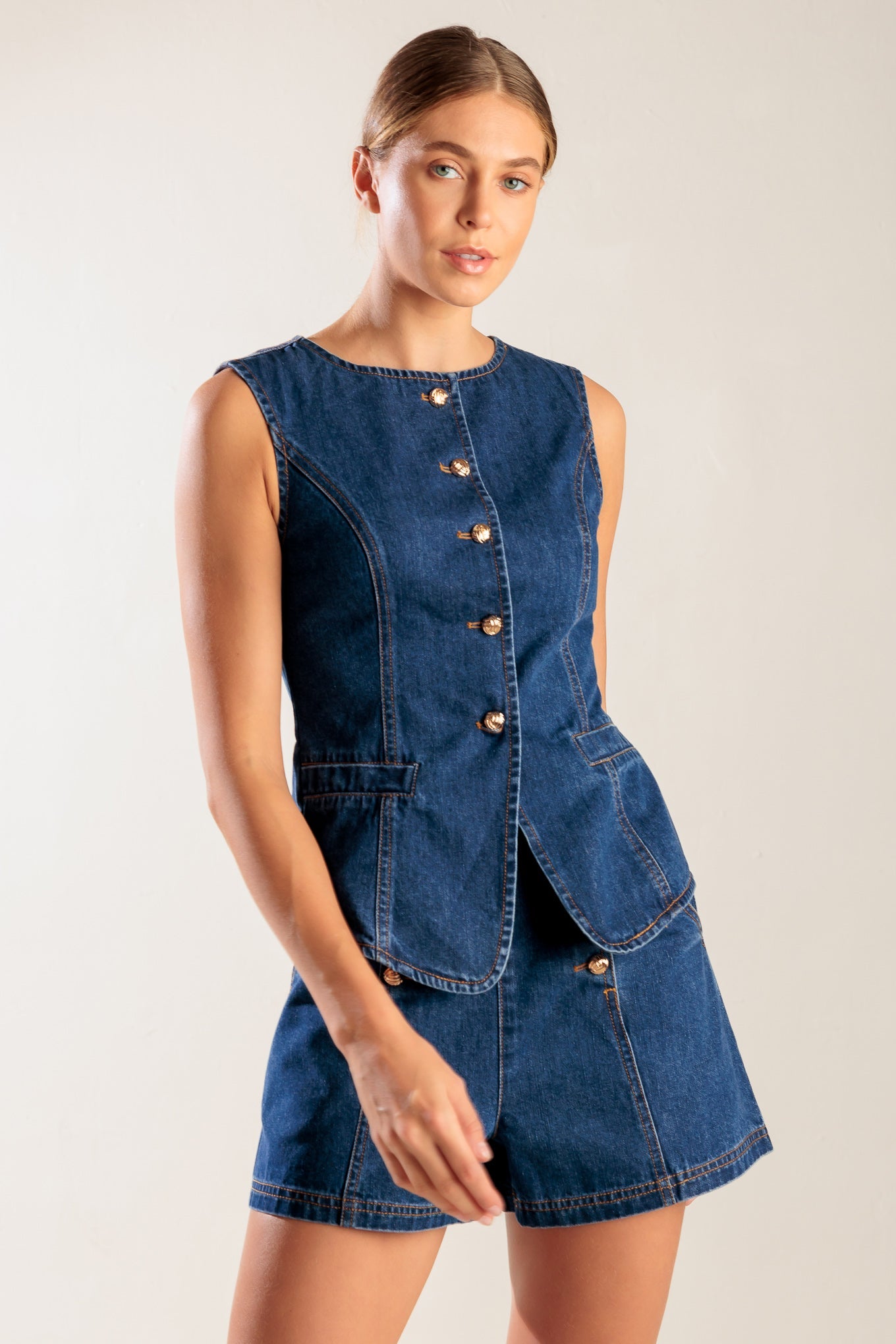DRIVE-IN MOVIE DENIM VEST - MaraFormigone
