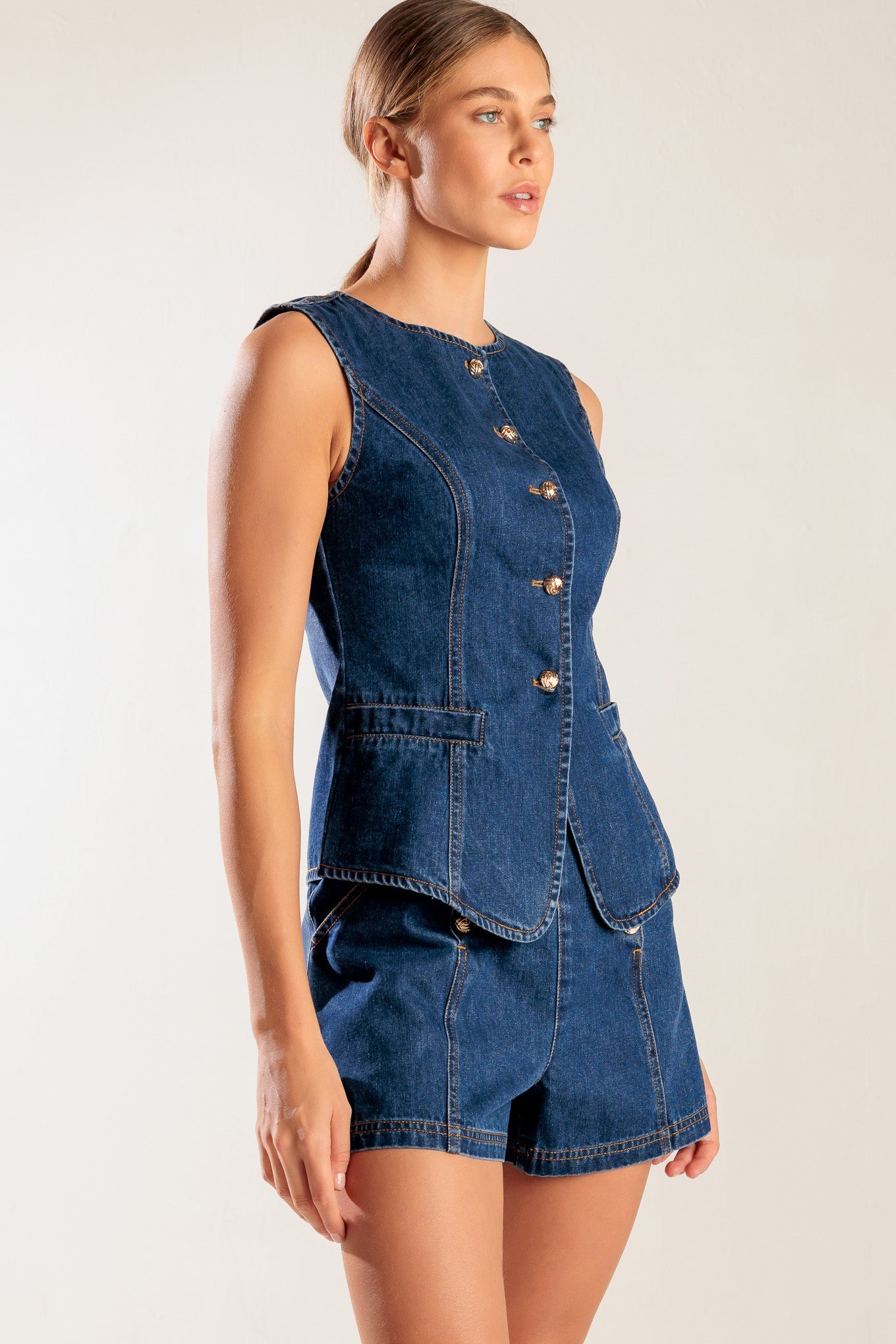 DRIVE-IN MOVIE DENIM VEST - MaraFormigone