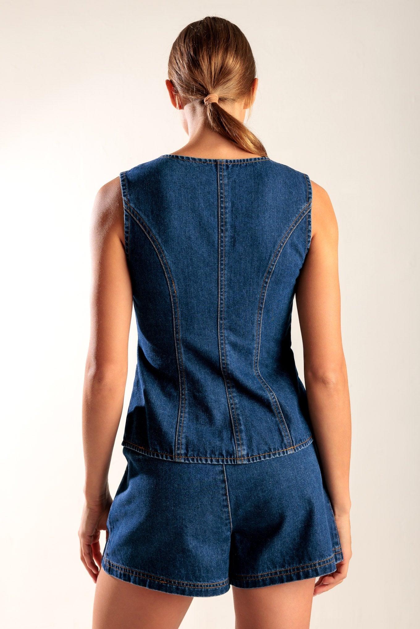 DRIVE-IN MOVIE DENIM VEST - MaraFormigone