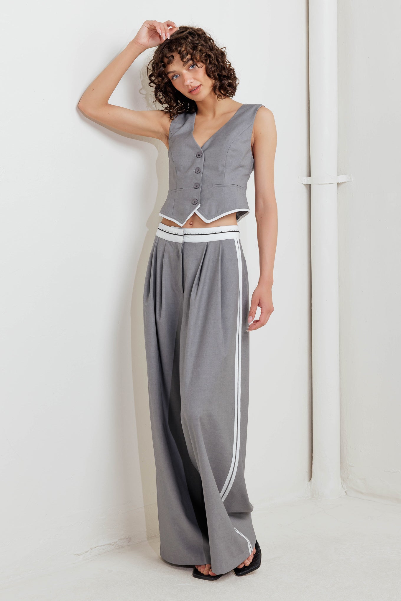 POWER LINES WOVEN VEST - MaraFormigone