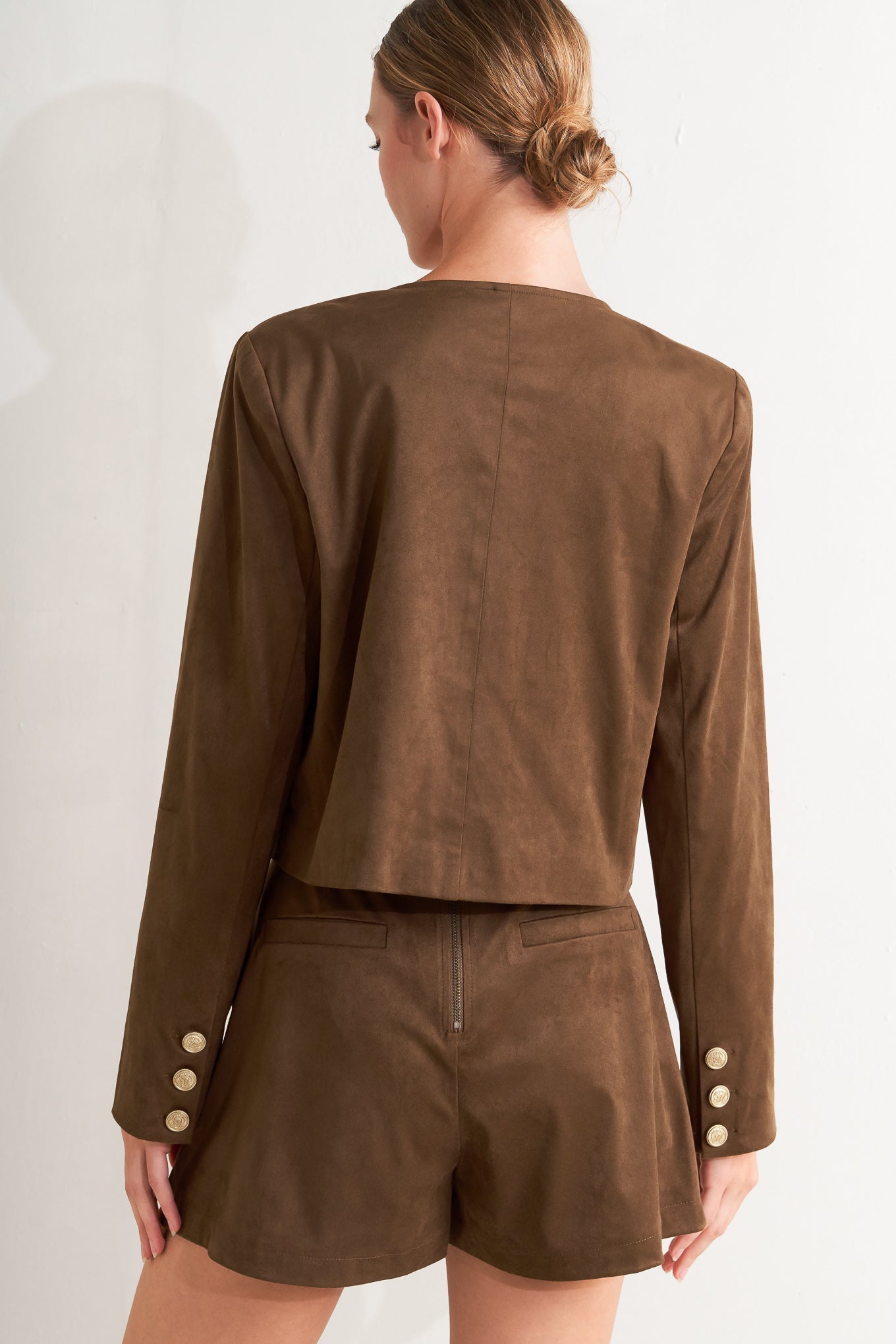 HERITAGE UTILITY FAUX SUEDE JACKET - MaraFormigone