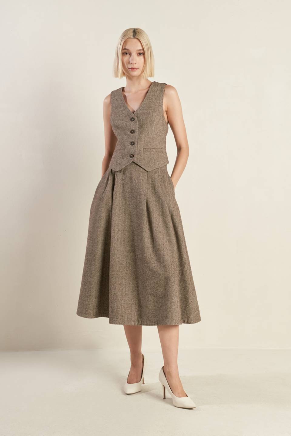 FALDA AMPLIA TEJIDA "OVER YOU AGAIN"