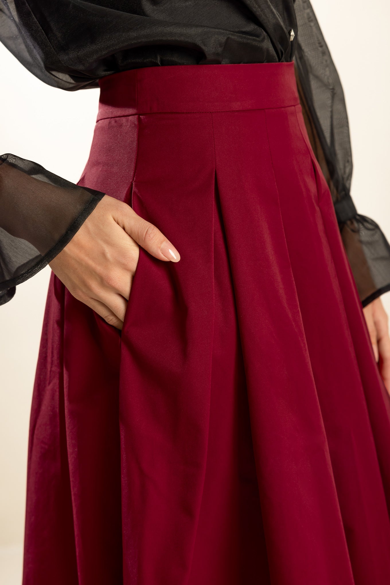 DANCE WITH DESTINY WOVEN MIDI SKIRT - MaraFormigone