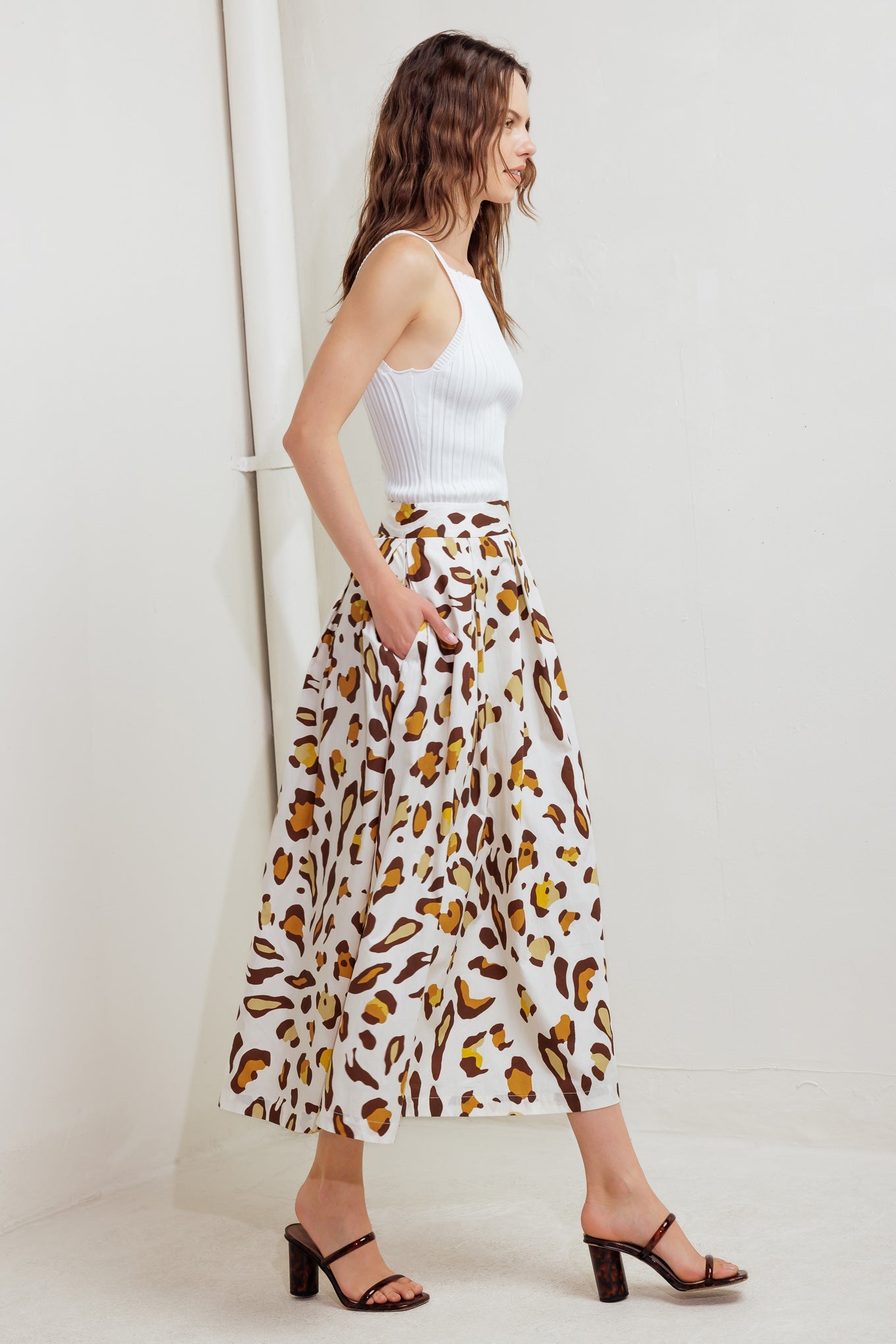 CITY JUNGLE WOVEN FULL SKIRT - MaraFormigone