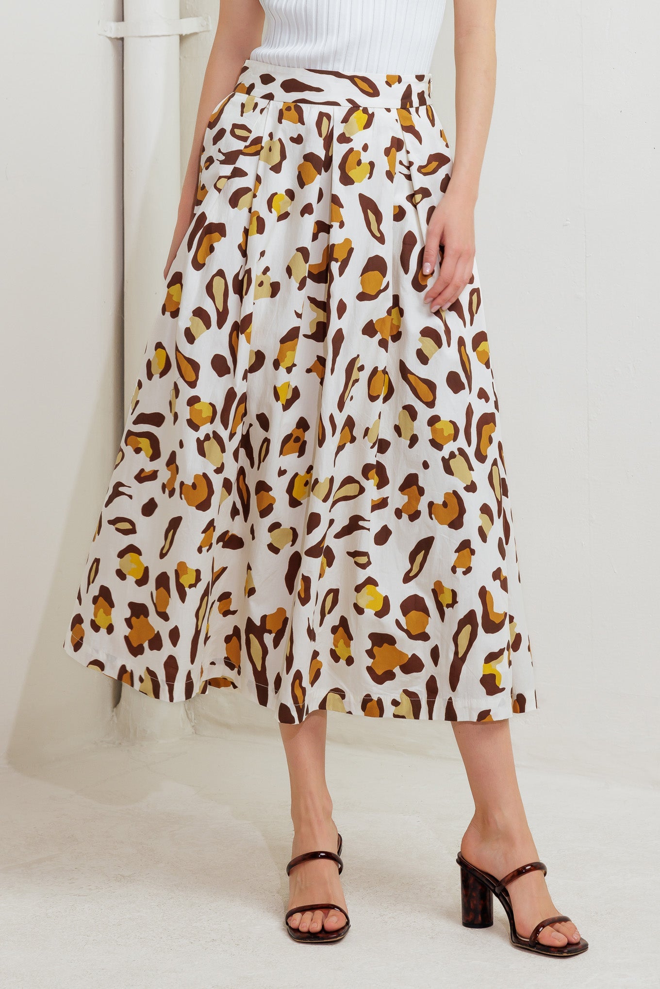 CITY JUNGLE WOVEN FULL SKIRT - MaraFormigone
