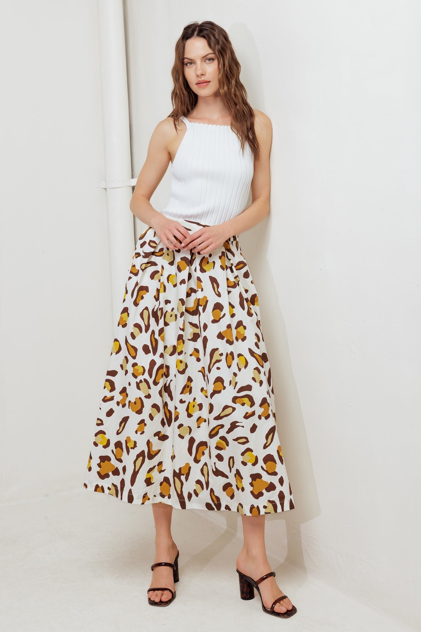 CITY JUNGLE WOVEN FULL SKIRT - MaraFormigone