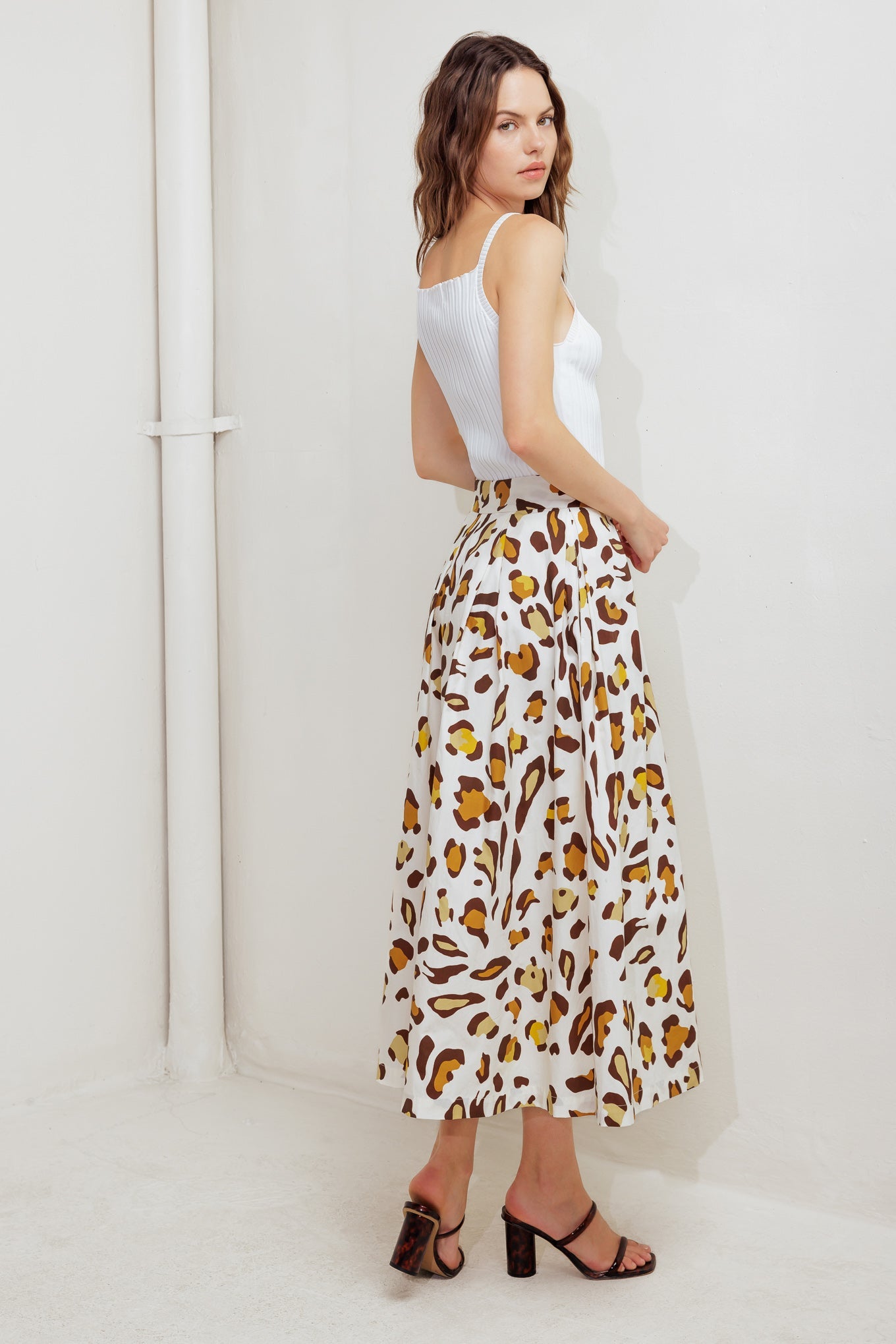 CITY JUNGLE WOVEN FULL SKIRT - MaraFormigone