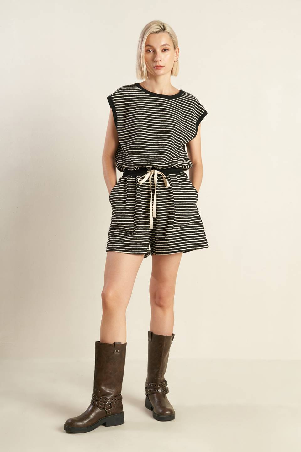 SUNSET COVE STRIP ROMPER - MaraFormigone