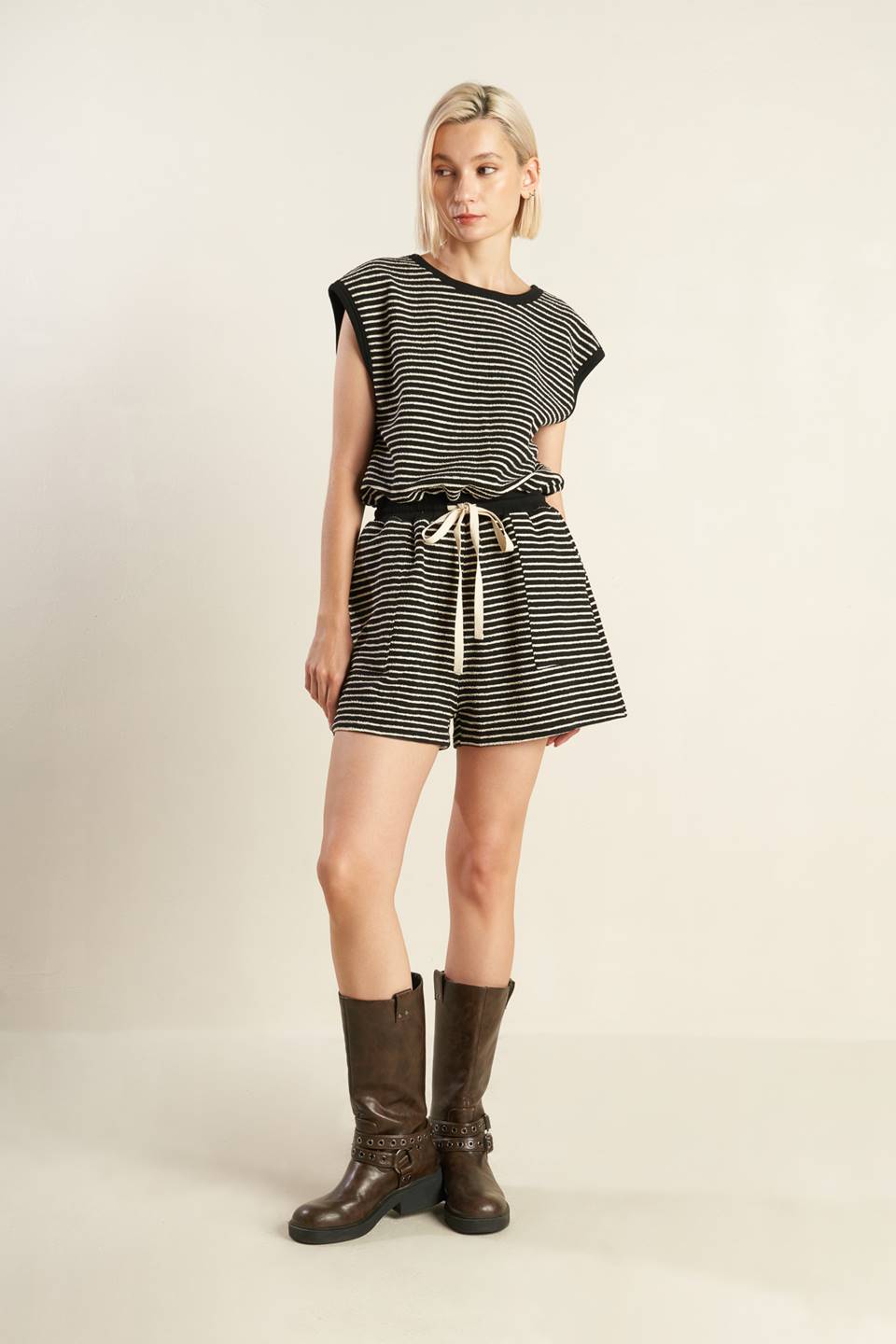 SUNSET COVE STRIP ROMPER - MaraFormigone