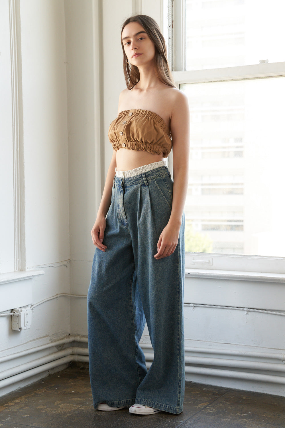 SOMEWHERE UP ABOVE DENIM PANTS - MaraFormigone