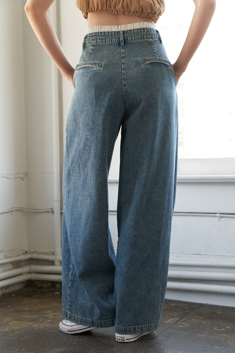 SOMEWHERE UP ABOVE DENIM PANTS - MaraFormigone