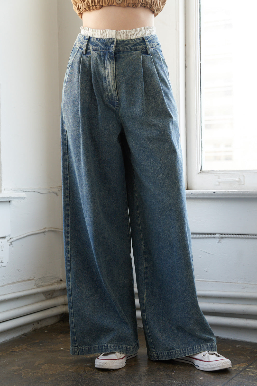 SOMEWHERE UP ABOVE DENIM PANTS - MaraFormigone