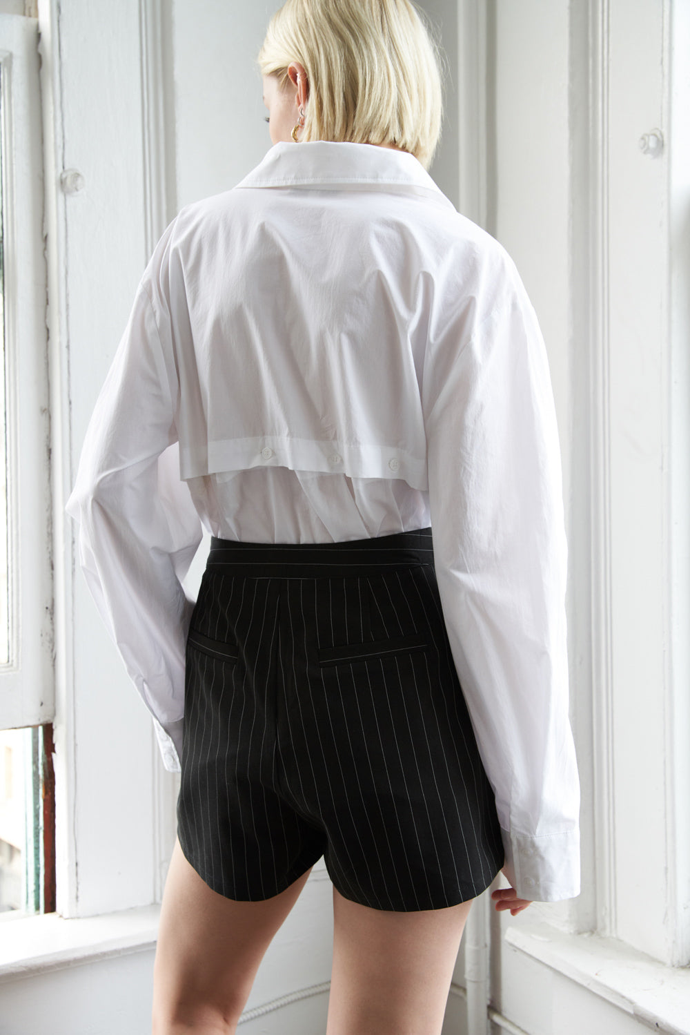 Falda pantalón tejida con raíces de pueblo pequeño