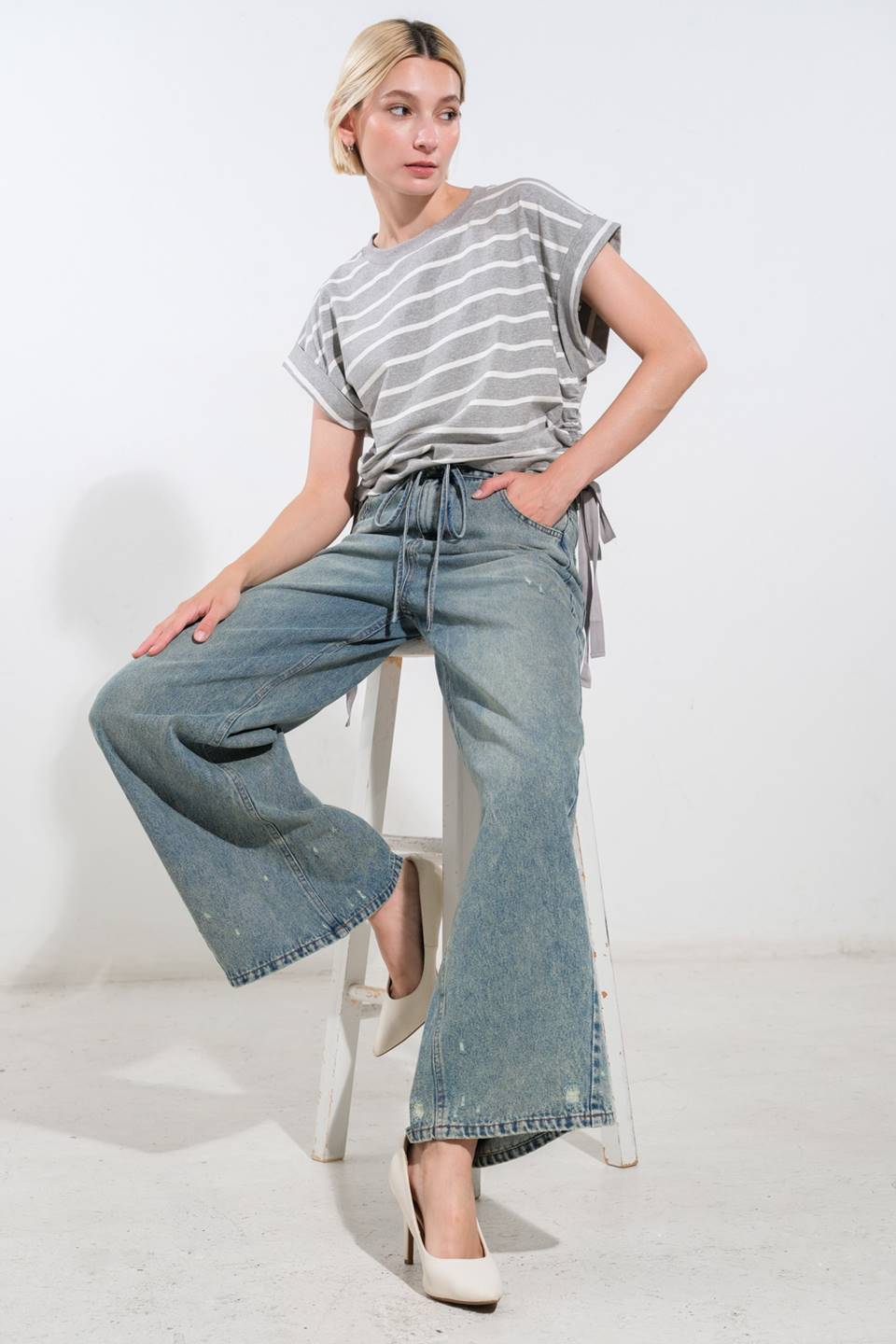INSPIRING ALLURE DENIM PANTS - MaraFormigone