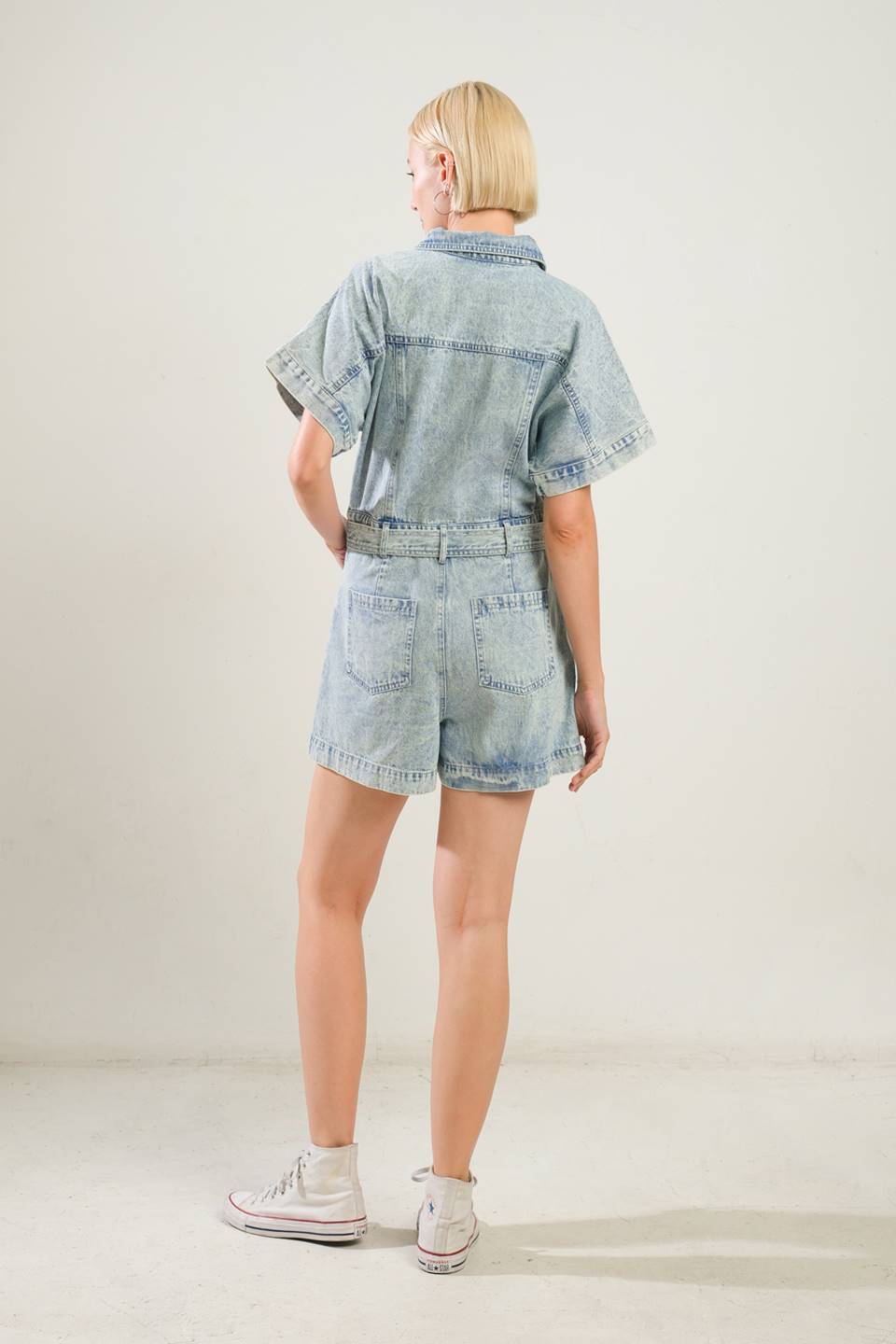 COUNTRYSIDE CHARM DENIM ROMPER - MaraFormigone