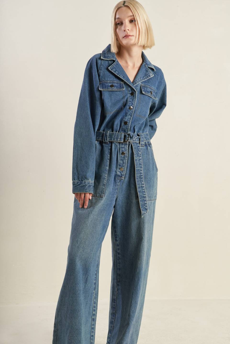 PERFECT MEET DENIM JUMPSUIT - MaraFormigone