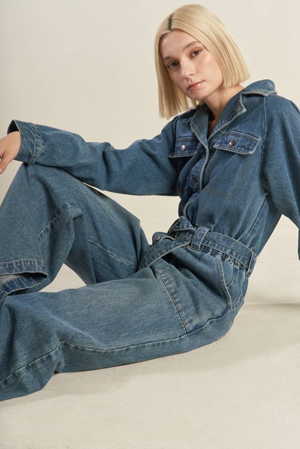 PERFECT MEET DENIM JUMPSUIT - MaraFormigone